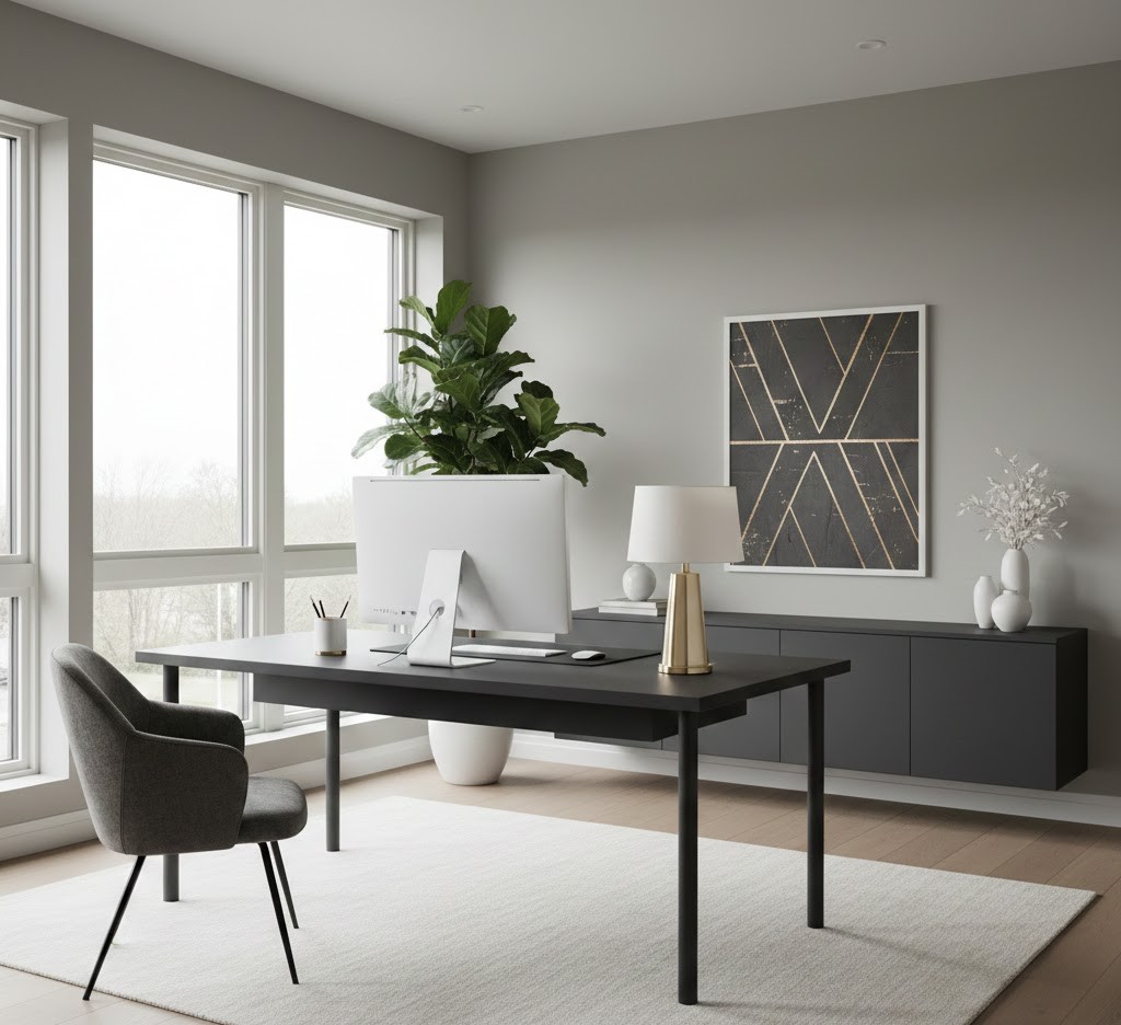 Arbetsrum med funktionell och elegant design