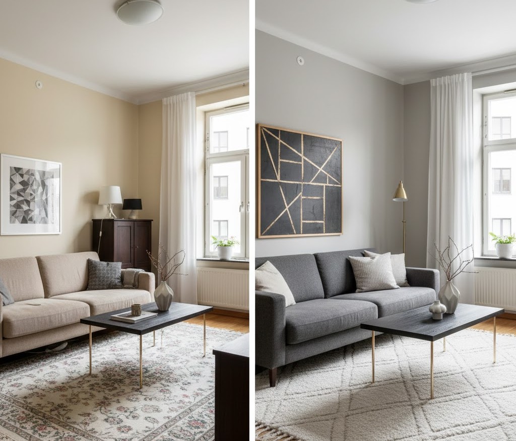 Komplett renovering av en lägenhet